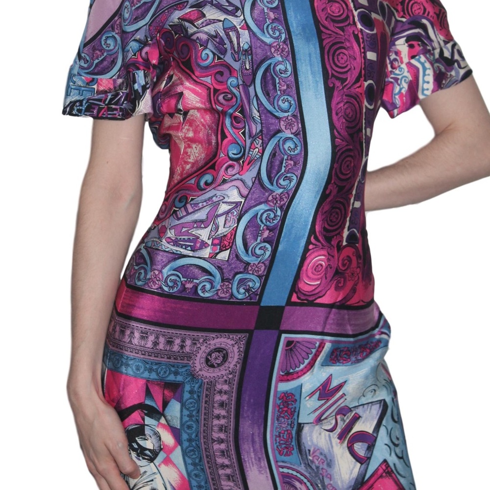 🎼 1991 Deadstock NWT Vintage Gianni Versace Music Dress - Picture 6 of 15